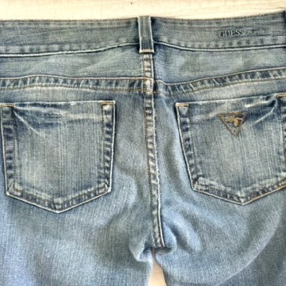 Guess Premium Low-Rise Medium Wash Boot Cut Jeans - Picture 3 of 16